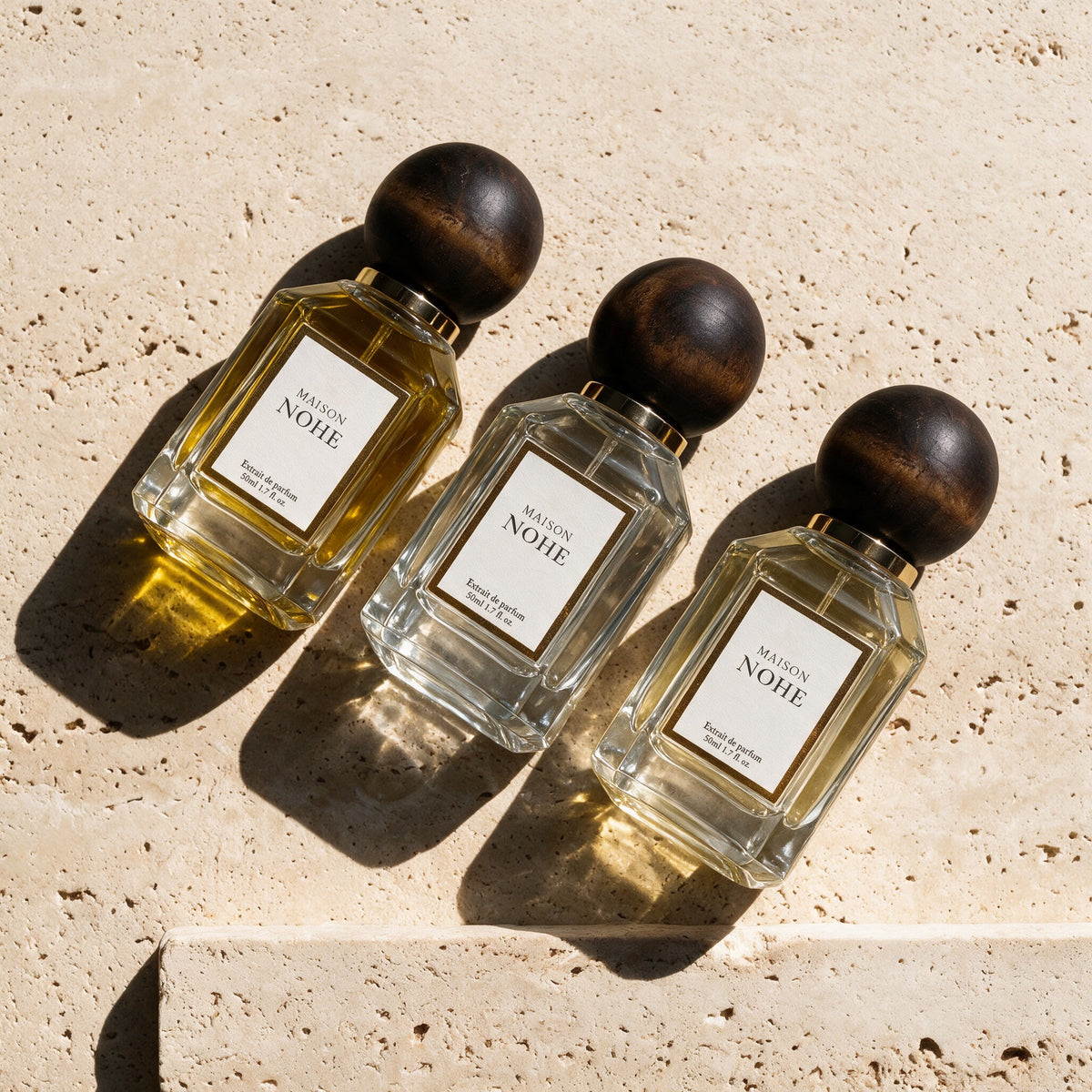 Pack 2 + 1 offert, trois parfums Maison Nohe