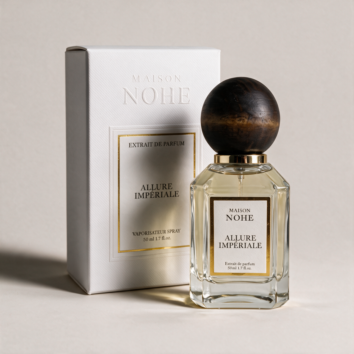 Allure Impériale, Maison Nohe, flacon 50 ml et son coffret