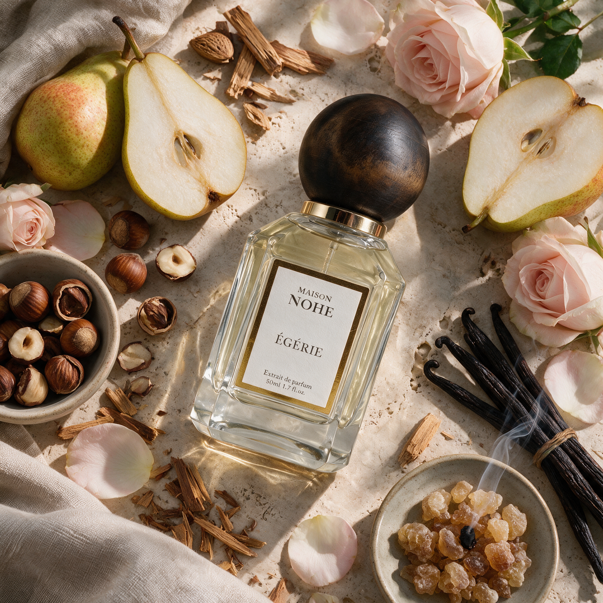 Égérie, extrait de parfum, et ses notes