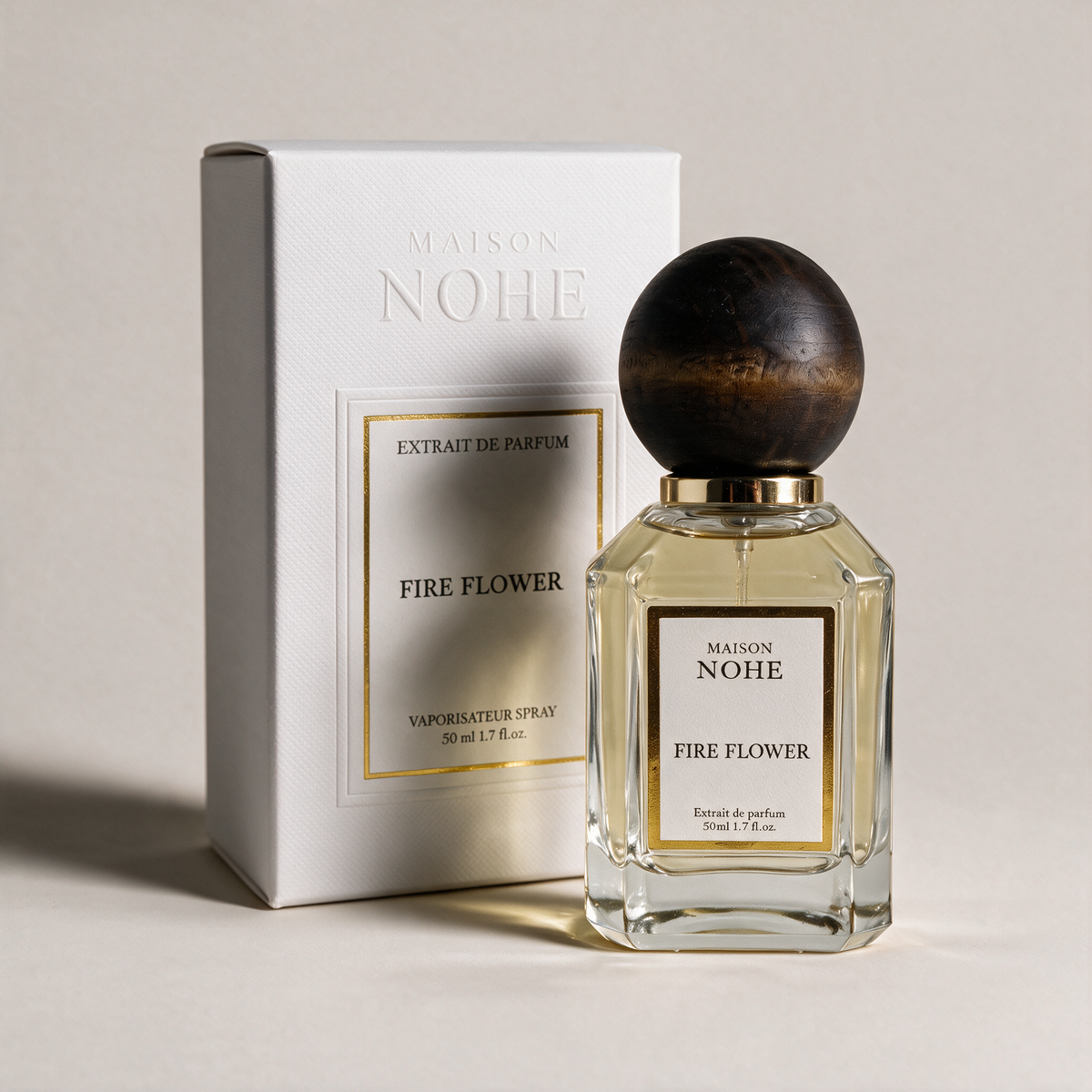 Fire Flower, Maison Nohe, flacon 50 ml et son coffret