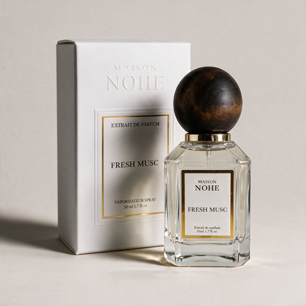 Fresh Musc, Maison Nohe, flacon 50 ml et son coffret