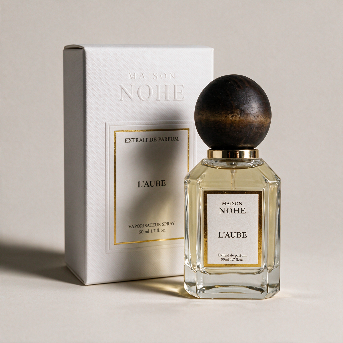 L'Aube, Maison Nohe, flacon 50 ml et son coffret