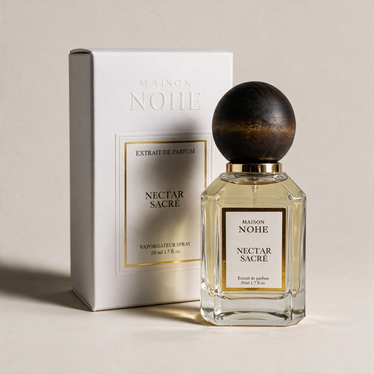Nectar Sacré, Maison Nohe, flacon 50 ml et son coffret