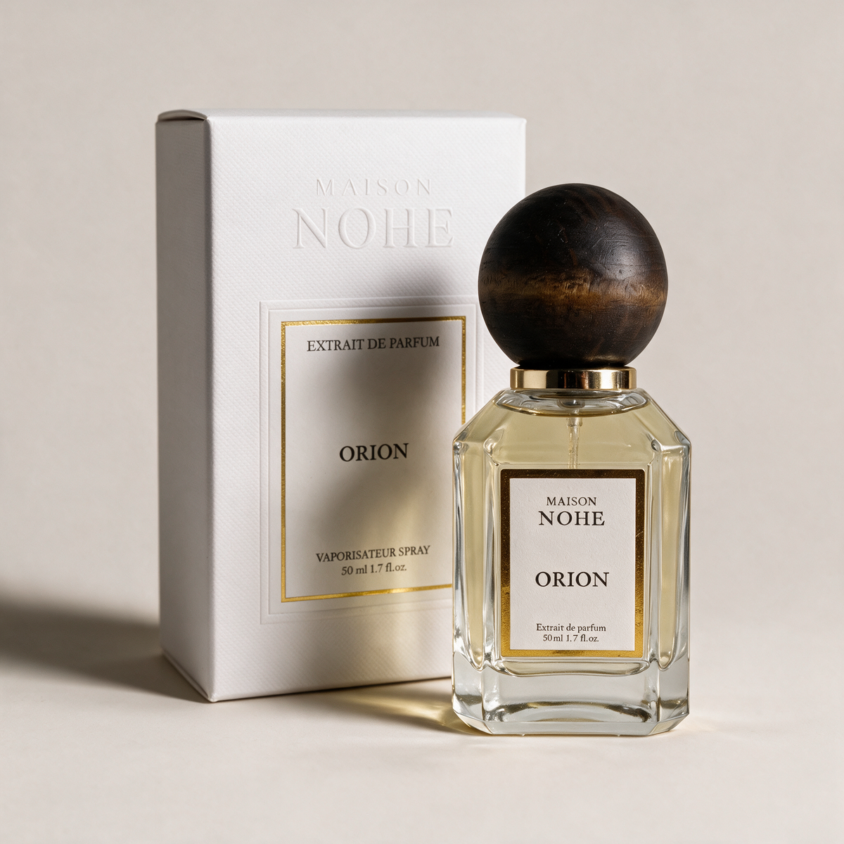 Orion, Maison Nohe, flacon 50 ml et son coffret