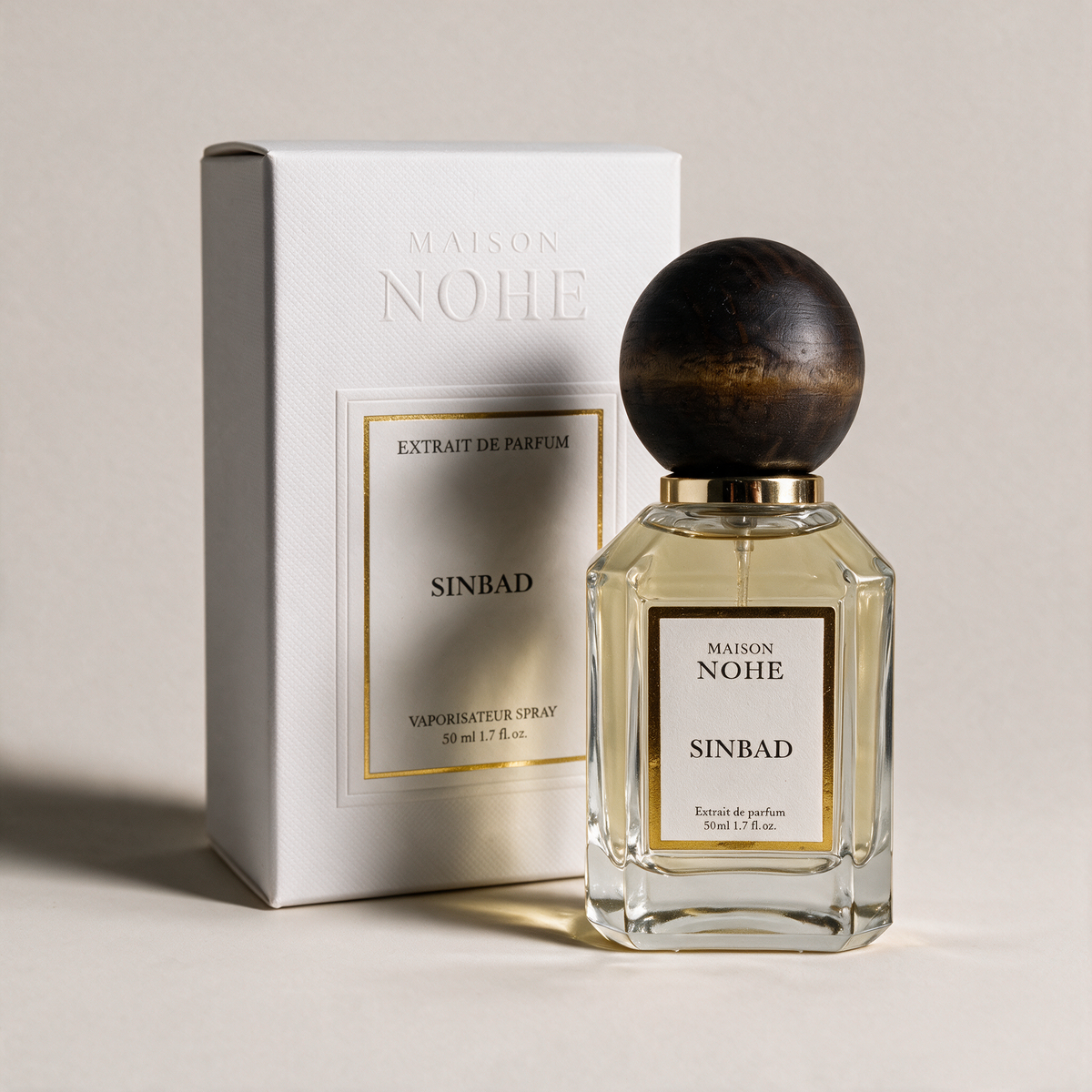 Sinbad, Maison Nohe, flacon 50 ml et son coffret