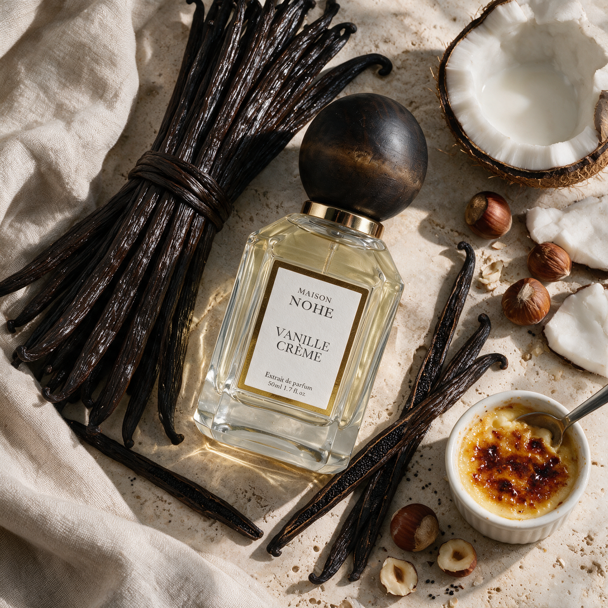 Vanille Crème, extrait de parfum, et ses notes
